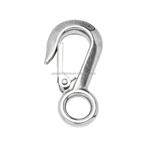 Gancho de grúa de elevación con resorte de ojo grande de acero inoxidable resistente 0,2 T 0,3 T 0,5 T - Product Image 3