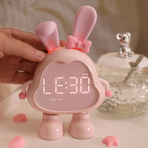 Thiết kế hiện đại Dora Đồng hồ báo thức cho trẻ em phòng ngủ sáng tạo kỹ thuật số hẹn giờ ngủ Ánh sáng thời gian quản lý trợ lý thạch anh hiển thị - Product Image 6