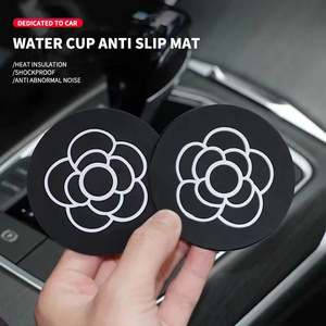 Portable voiture Logo anti-dérapant eau support de verre tapis bouteille Pad caboteur pour <span class=keywords><strong>Dacia</strong></span> Duster Logan Dokker <span class=keywords><strong>Stepway</strong></span>-Auto accessoires - Product Image 2