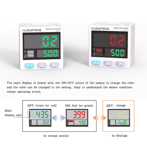 Pnp kép kỹ thuật số cảm biến áp suất cho giám sát áp suất 500kpa theo các nút hoạt động chuyển đổi bình thường mở và đóng - Product Image 3