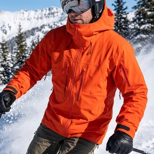 Chaqueta <span class=keywords><strong>de</strong></span> Esquí Impermeable <span class=keywords><strong>de</strong></span> Alta Calidad para Hombre y Mujer, Negra, con Cuello Alto, Cortavientos <span class=keywords><strong>de</strong></span> Montaña - Product Image 5