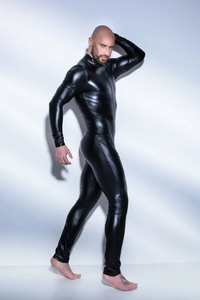 <span class=keywords><strong>Combinaison</strong></span> en similicuir à fermeture éclair longue bidirectionnelle, taille plus M-3XL, <span class=keywords><strong>combinaison</strong></span> sexy pour hommes, <span class=keywords><strong>combinaison</strong></span> de club de nuit, <span class=keywords><strong>combinaison</strong></span> en <span class=keywords><strong>latex</strong></span> - Product Image 6