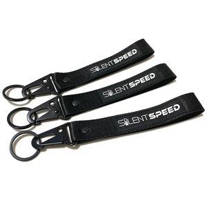 Móc Khóa Ngắn Thêu Logo Tùy Chỉnh Dây Buộc Cổ Tay Xe Máy Có Móc Hình Đại Bàng - Product Image 4