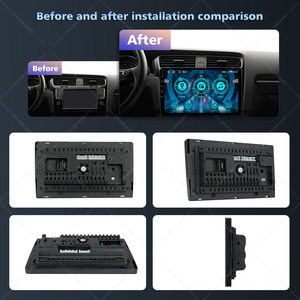 Système multimédia à écran tactile IPS de 9 pouces Stéréo de voiture Lecteur DVD de voiture Navigation GPS CarPlay Compatible Hyundai Renault GMC FM - Product Image 4
