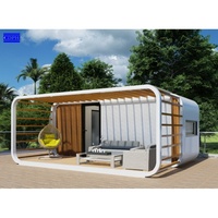 Nouveau produit CDPH : Cabane en forme de pomme portable, maisonnette préfabriquée pour locations de vacances de luxe