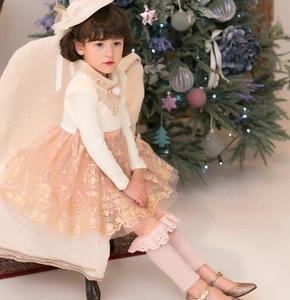 ชุดเดรสเด็กผู้หญิงแบบกระโปรงบานสไตล์เบสบอลขายส่ง ทำจากผ้าฝ้าย - Product Image 4