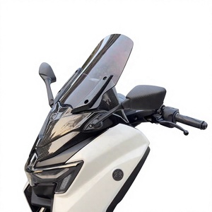 Compatible avec Yamaha NMAX 25-26, pare-brise avant amélioré TMAX, pare-brise plus haut, rétroviseurs avant. - Product Image 2