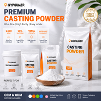 Poudre de gypse ultra-fine pour la fabrication artisanale, dureté 9 MPa et blancheur élevée à 98 %