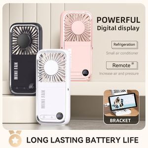<b>Mini</b> Wearable Outdoor Handheld Air Cooler Fan Rechargeable Foldable with 3000mAh Battery Portable Lightweight Design - Product Image 3