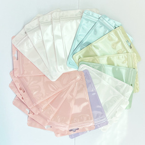 Bolsa autosellante de color macarrón al <span class=keywords><strong>por</strong></span> <span class=keywords><strong>mayor</strong></span>, bolsa holográfica, joyería gruesa, bolsillo sellado, brocha de maquillaje, embalaje, paquete de <span class=keywords><strong>bolsas</strong></span> <span class=keywords><strong>Doy</strong></span> - Product Image 1