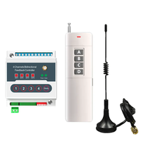 Télécommande sans fil DC12V/24V Module récepteur relais 4 canaux Transmetteur universel de télécommande RF 433 MHz