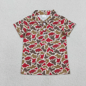 Camisetas Polo de Manga Corta con Botones y Estampado de Camuflaje del Sur para Bebés Hermanos, 4 Colores - Product Image 2