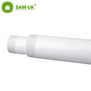 Specializing in the production of customized 4 inch 180mm water diameter pvc fittings white plastic pipes and pipes