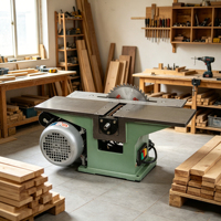 Scie à table électrique pour la découpe du bois avec table coulissante pour la fabrication de meubles et la menuiserie de qualité