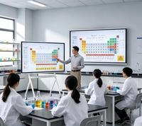 Écran plat interactif intelligent de 65 pouces pour conférence, affichage LED 4K UHD, réglage automatique de la luminosité, tableau blanc tactile à 20 points, formation