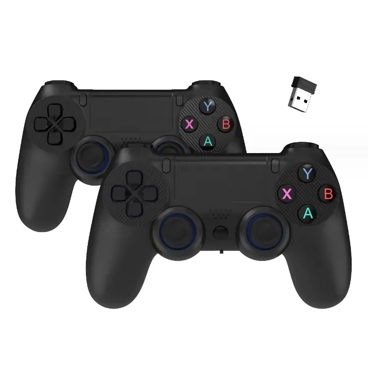 Double lecteur avec récepteur Joysticks Gamepad pour Android PC TV 2.4G Wireless Gamepad Controller