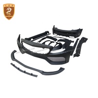 Pour Mercedes Bens W205 PD Style Fiber de verre Kits complets de carrosserie pare-chocs de voiture jupes latérales roue sourcil