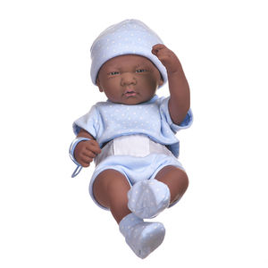 ตุ๊กตาซิลิโคนรีบอร์นขนาด 35 ซม. ตลกขบขัน แสดงอารมณ์ได้อย่างสมจริง ตุ๊กตาซิลิโคนรีบอร์นผิวสีแอฟริกันอเมริกัน สำหรับเด็กผู้หญิง - Product Image 5