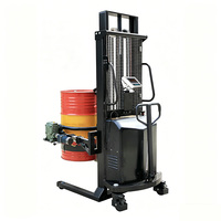 Rotateur de fûts semi-électrique à double moteur avec pesage, capacité 450 kg, pour fûts d'huile à débit contrôlé, avec échelle électronique et variateur de vitesse