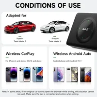 Carlinkit-T2C Tesla sans fil Apple Carplay adaptateur USB Plug and Play puce 5G pour iPhone vitesse rapide CarPlay Dongle connexion automatique