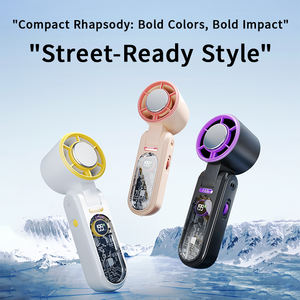 Venta caliente de alta velocidad plegable recargable ventilador 3000mAh Mini Turbo ventilador refrigeración por <span class=keywords><strong>aire</strong></span> portátil ventilador de mano fuerte viento frío - Product Image 3