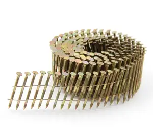 Elegant Top Quality Varnished Roofing Spiral Coil Nails Fit For Hitachi Coil Nail Gun