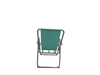 Chaise de plage pliable légère en acier pour l'extérieur avec pieds en forme de corne, chaise pliante en métal pour le camping