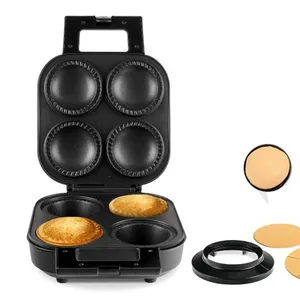 4 Gaten Diepe Vulling Pie Maker Cupcake Maker Muffin Maker Met Gebak Cutter Automatisch Temperatuurregeling