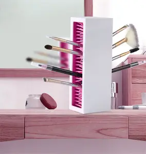Cosmetic Display Stand Make Up Brush Organizer Storage Box Lip Gloss Eyebrow Pencil Makeup Brush Case