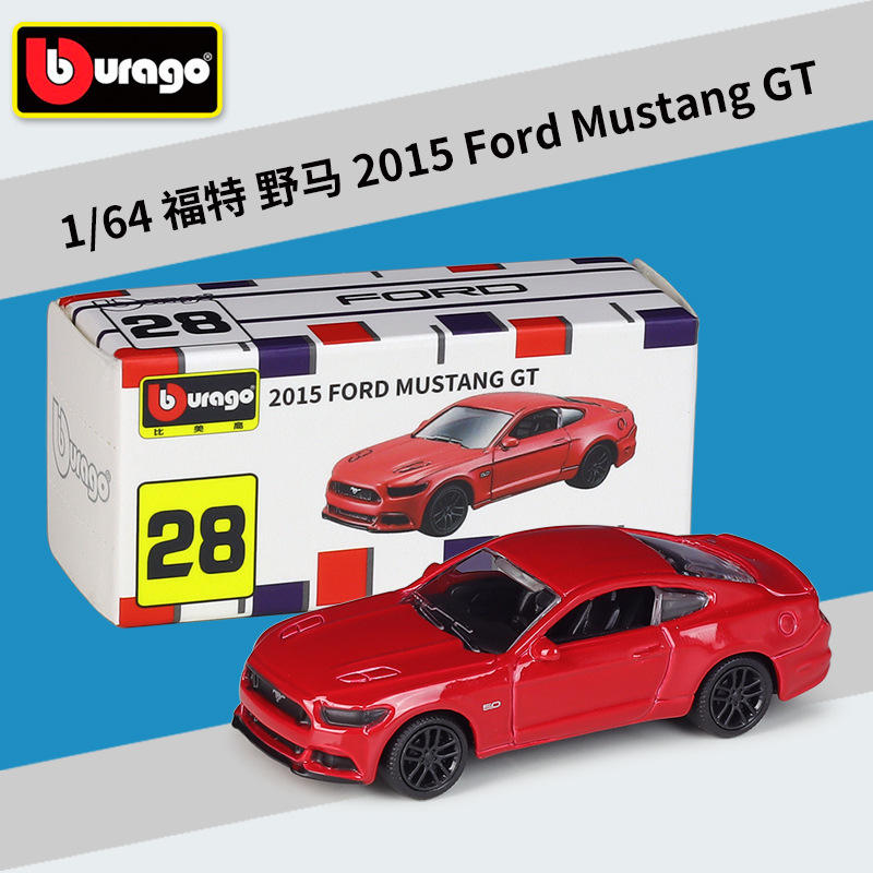 #28 ford 2015 mustang gt rosso