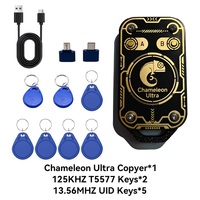 DIGIT-Chameleon Ultra V2.0 Lector de Chips Inteligentes RFID de 125kHz, Emulador de Etiquetas MINI, Llavero/Carta CUID, Decodificador NFC, Duplicador de Acceso DRC04