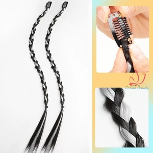 Clip épicé à la mode dans la perruque d'extension de cheveux tressé avec pince douce Cool filles queue de cheval tresse printemps torsion tressage cheveux - Product Image 5