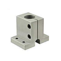 Support de bloc de fixation à double alésage CNC sur mesure en aluminium 6061, support de serrage double axe, taille personnalisée disponible
