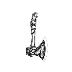 Amuleto de Hacha de Batalla Vikinga de Acero Inoxidable, Colgante de Mitología Nórdica, Joyería de Guerrero, Collar para Hombre, Regalo para Hombre - Product Image 1
