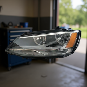 Ensemble de phares Volkswagen Jetta 2011-2018 Remplacement halogène Pièce avant gauche droite 12V Neuf P0775 - Product Image 1