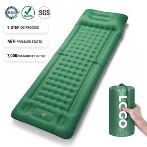 <span class=keywords><strong>Matelas</strong></span> <span class=keywords><strong>gonflable</strong></span> portable en TPU avec pompe intégrée, pliable et compact, pour 1 à 2 personnes, coussin de randonnée, tapis de couchage imperméable - Product Image 1