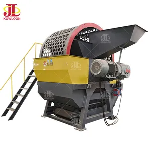Trituradora de neumáticos de goma JLTS1500D completamente automática, trituradora industrial de neumáticos