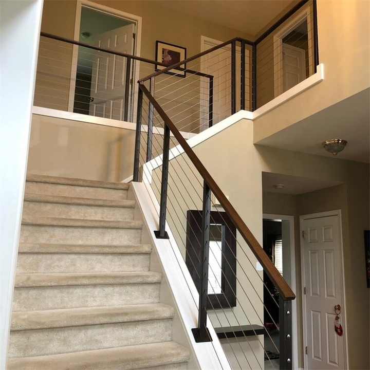 Line Railing Thing Custom Minimalist Cable Railing System Modern Stainless Steel Wire for ...