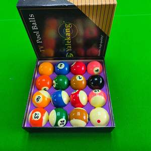 Juego de 16 bolas de billar americanas de resina Yalekang 8A para mesa de billar - Product Image 4