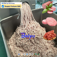 Machine à hacher la viande congelée Baiyu à double vis pour la production de saucisses, de boulettes de viande et de galettes de hamburgers