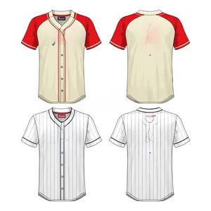 TOP Op Maat Gemaakte Baseball Shirts Groothandel Bestellingen Direct Verzending Ademend Materiaal voor Scholen en Clubs - Product Image 1
