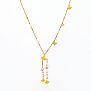 Fenny 18K PVD placcato impermeabile semplice moda Bellflower nappa sonaglio collana <span class=keywords><strong>pendente</strong></span> per le donne in acciaio inox all'ingrosso - Product Image 1