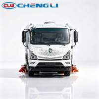 Camion balayeuse routière électrique pure Foton 12 tonnes, batterie CATL 162 kWh, lavage et balayage tout-en-un pour le nettoyage des routes