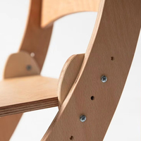 Chaise haute réglable en bois Montessori avec housses de plateau pour l'alimentation, l'apprentissage de la croissance pour la salle à manger, la cuisine et la chaise bébé