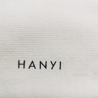 Logo personnalisé mini petite toile coton boucle d'oreille collier bijoux paquet pochette sac à cordon