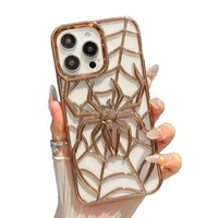 Coque de téléphone antichoc en TPU Spider de refroidissement de luxe haut de gamme OEM pour 17 & 16 Pro Max avec poignée de téléphone
