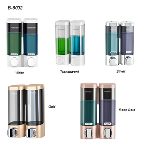 Magica <span class=keywords><strong>ventosa</strong></span> 300ml * 2 bagno montaggio a parete doppio <span class=keywords><strong>sapone</strong></span> liquido <span class=keywords><strong>Dispenser</strong></span> mano macchina per lavare le mani - Product Image 6