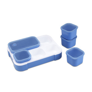 BPA-Miễn phí nhỏ nhựa Hộp Ăn Trưa thực phẩm lưu trữ container đặt lò vi sóng an toàn bản lề container cho văn phòng sử dụng nhiệt cho trẻ sơ sinh - Product Image 3