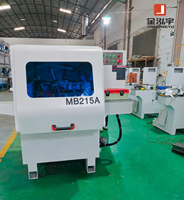 Machine à palettes en bois JINHONGYU MB215A avec moteur télécommandé, puissance 25,37 kW, finition des bords sans bavures pour bois massif, PMMA, polycarbonate