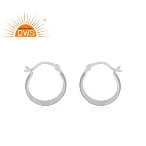 ต่างหูเงินชั้นดีสเตอร์ลิงบาหลีต่างหูเงินกลมเล็กๆคอลเลกชันเครื่องประดับวินเทจ - Product Image 2